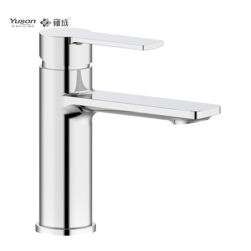 3378-30 Rubinetto per lavabo con acqua calda e fredda monocomando montato su piano in ottone